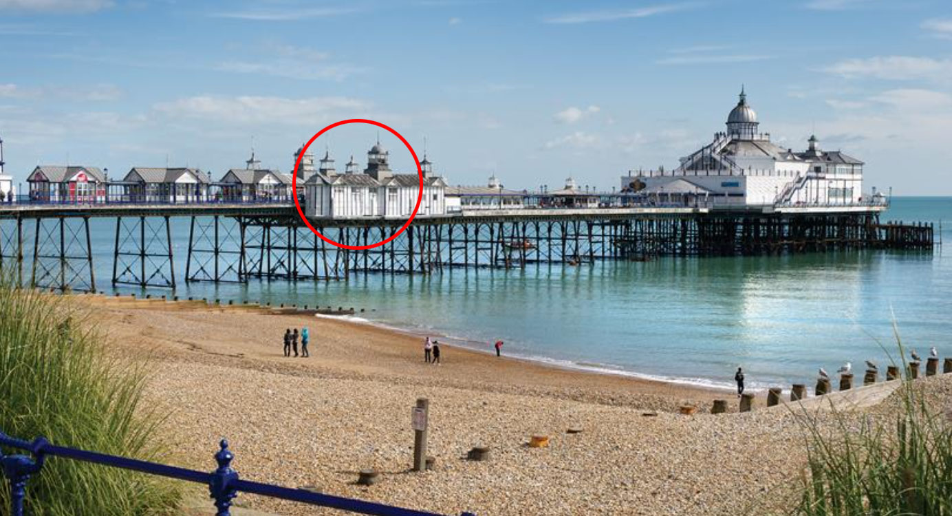 Find us on Eastbourne Pier